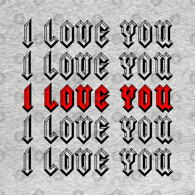 I Love You by IndiPrintables